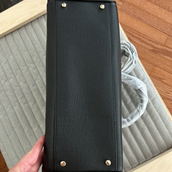 NWT Kate Spade Leighann mulberry street black leather satchel - Picture 4 of 6